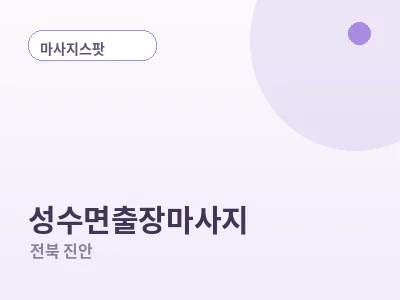 진안 성수면 출장마사지